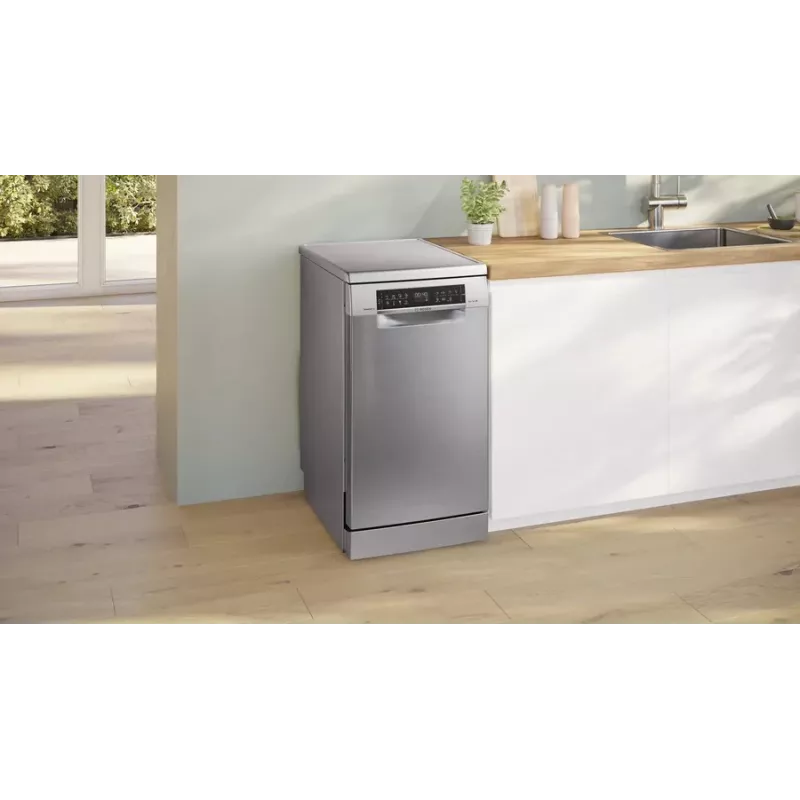 Vrijstaande vaatwasser Bosch Serie 6 SPS6EMI21E — slimline 45 cm, 10 couverts, 8 programma's, energie-efficiëntieklasse B