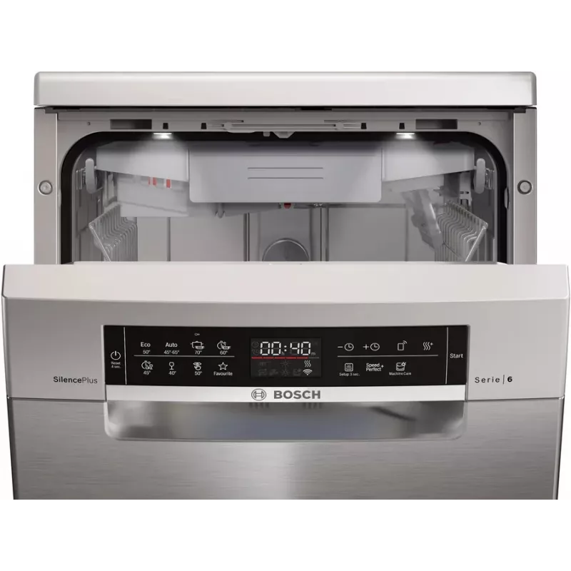 Vrijstaande vaatwasser Bosch Serie 6 SPS6EMI21E — slimline 45 cm, 10 couverts, 8 programma's, energie-efficiëntieklasse B