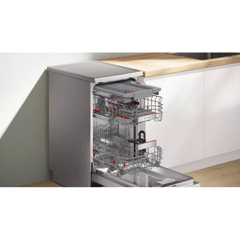Vrijstaande vaatwasser Bosch Serie 6 SPS6EMI21E — slimline 45 cm, 10 couverts, 8 programma's, energie-efficiëntieklasse B