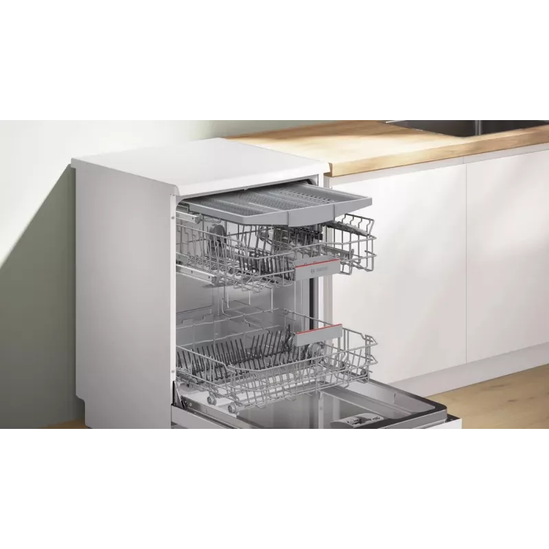 Vaatwasser Bosch Serie 4 SMS4HVW14E vrijstaand 60 cm — 14 couverts, 46 dB, warmtewisselaar