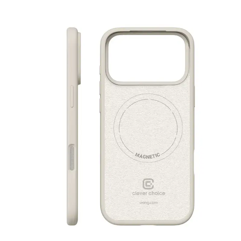 Crong Color Cover Magnetische hoes voor iPhone 17 Pro Max Stone