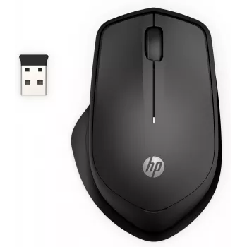 HP 280 Silent draadloze muis, rechtshandig, optisch, RF draadloos, zwart