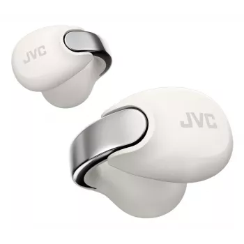 JVC HA-NP1T headset True Wireless Stereo (TWS) ear-clip-on bellen/muziek USB Type-C Bluetooth zilver, wit