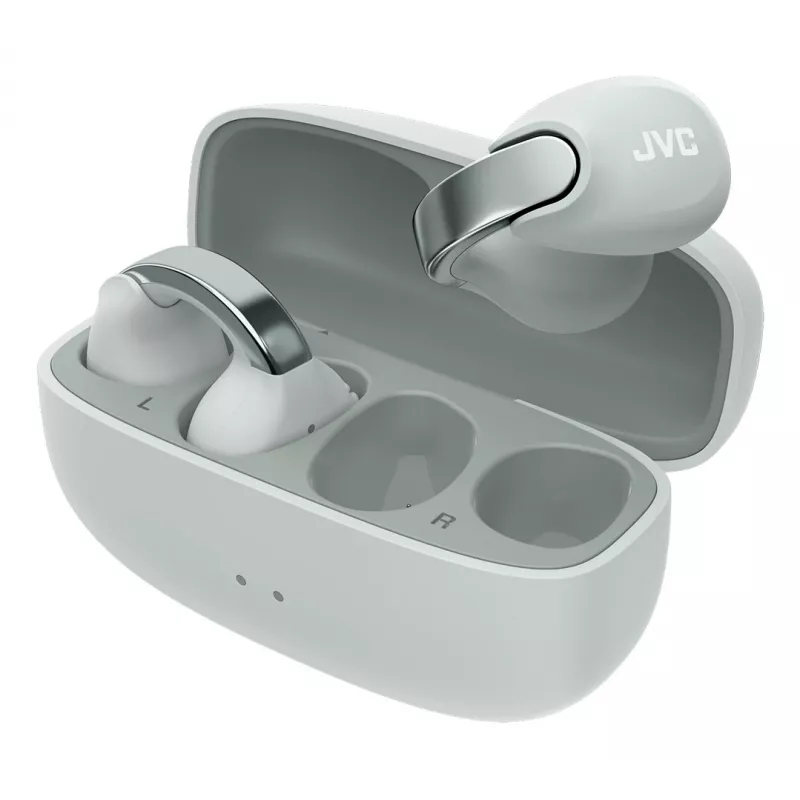 JVC HA-NP1T headset True Wireless Stereo (TWS) ear-clip-on bellen/muziek USB Type-C Bluetooth grijs, zilver