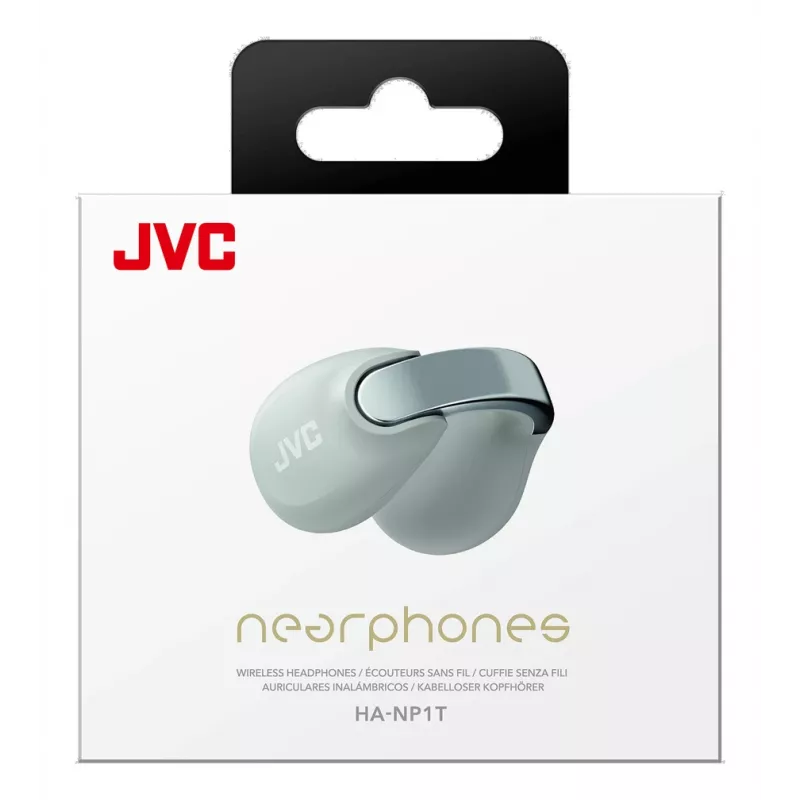 JVC HA-NP1T headset True Wireless Stereo (TWS) ear-clip-on bellen/muziek USB Type-C Bluetooth grijs, zilver