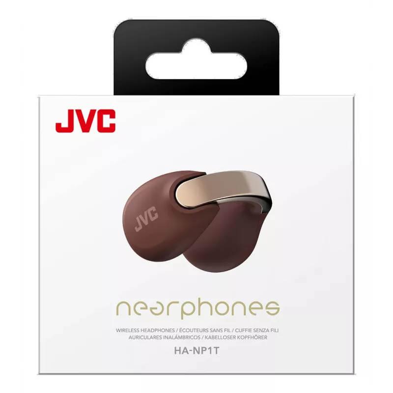 JVC HA-NP1T headset True Wireless Stereo (TWS) oorclip bellen/muziek USB Type-C Bluetooth bruin, zilver