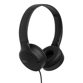 Headset JVC HA-S33UC binauraal bedraad met hoofdband, 2 drivers 29,7 mm, 20–20000 Hz, 1,2 m kabel, inline-microfoon, zwart