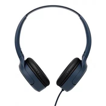 Bedrade binaurale headset JVC HA-S33UCAU, hoofdband, USB-C, 2 drivers 2,97 cm, 20–20000 Hz, kabel 1,2 m, blauw