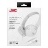 JVC HA-S33UC headset bedraad hoofdband bellen/muziek USB Type-C wit