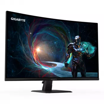 GIGABYTE GS32QCA 80 cm (31,5 inch) QHD Curved Gaming Monitor – 2560 x 1440, 180 Hz, 1 ms, 250 cd/m², FreeSync, HDR-gereed, HDMI 2.0, DisplayPort 1.4