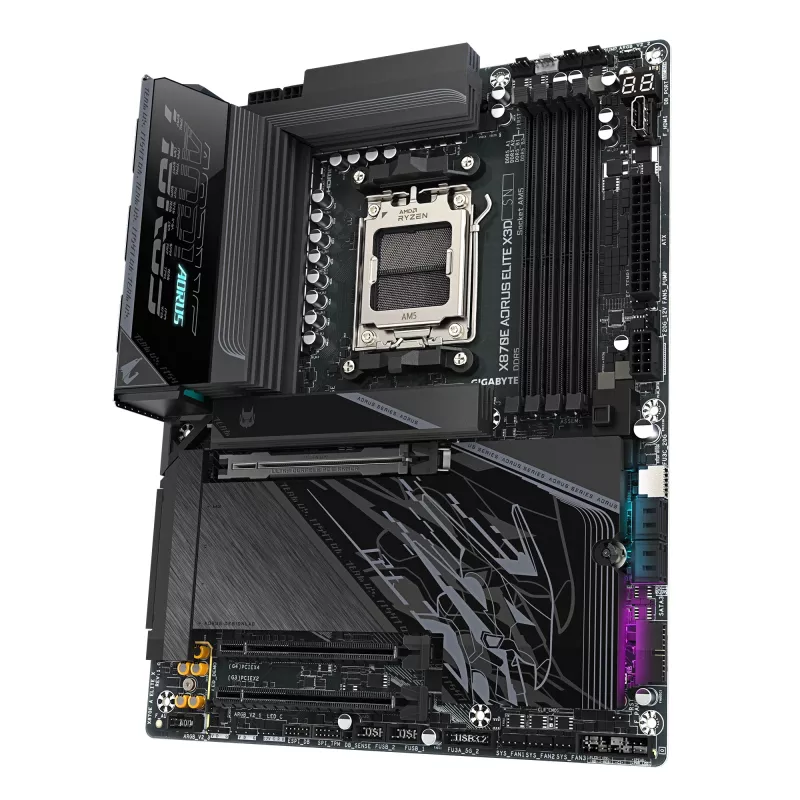 Moederbord GIGABYTE X870E AORUS ELITE X3D, AMD AM5, ATX