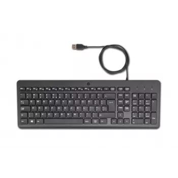 HP 150 bedrade toetsenbord, full-size (100%), bedraad, USB, mechanisch, QWERTY, zwart