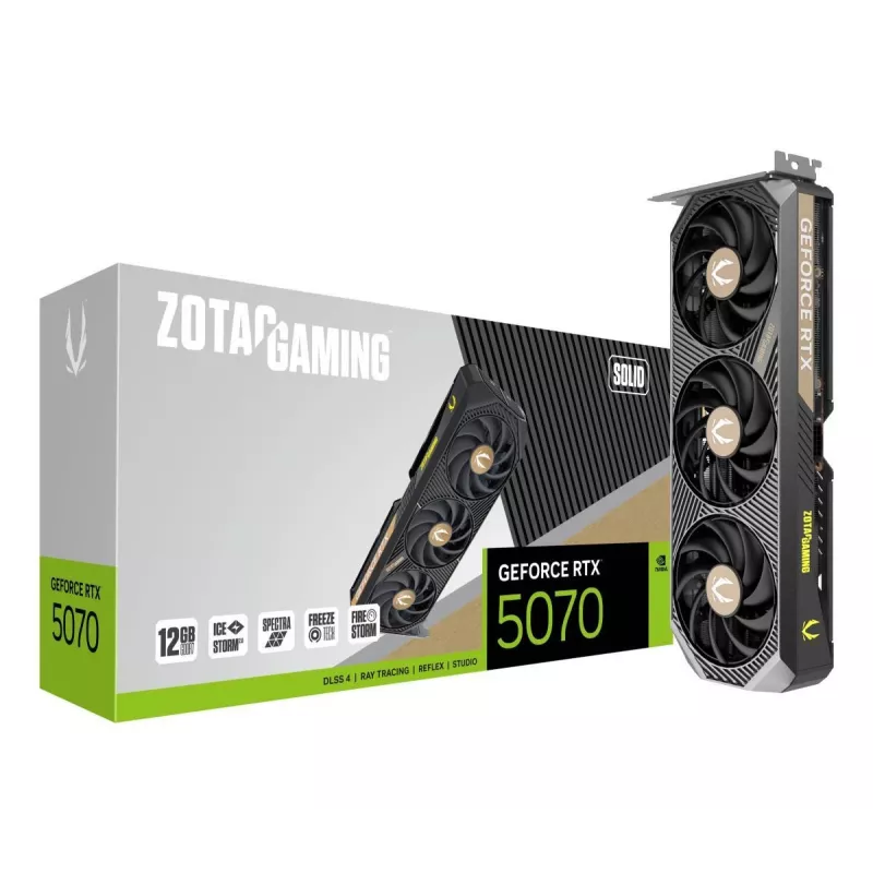 ZOTAC grafische kaart - GeForce RTX 5070 - 12 GB GDDR7 - ZT-B50700D-10P