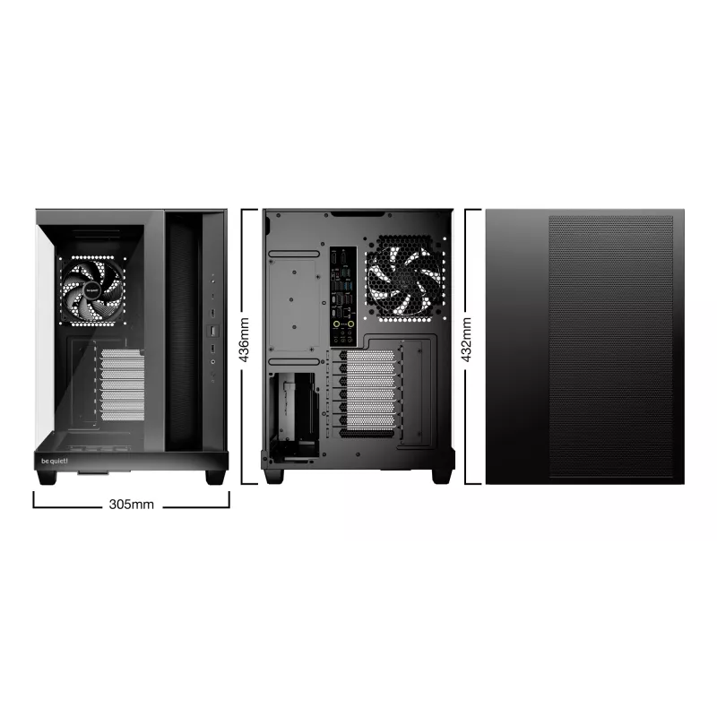 PC-behuizing be quiet! Light Base 500 Midi Tower zwart