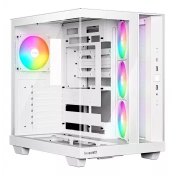 PC-behuizing be quiet Light Base 500 LX White Midi Tower ATX/PS2-voedingsondersteuning 3x120 mm voor 1x120 mm achter ondersteunt 2,5/3,5-inch drives 305×436×432 mm