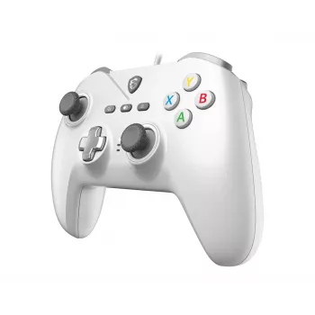 Bedrade USB-gaming-controller MSI FORCE GC200 WHITE — ergonomisch ontwerp, bedrade verbinding