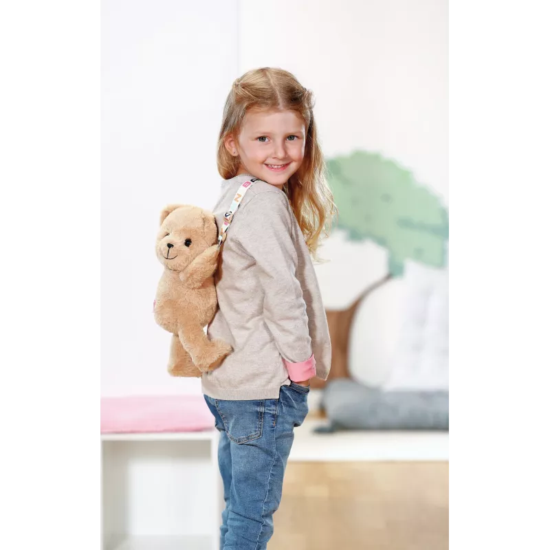 Knuffelbeertas ZAPF BABY born Teddy Bag — voor kinderen van 3–12 jaar
