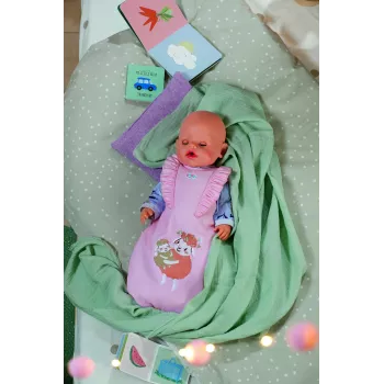 Poppenslaapzak ZAPF BABY born Slaapzak Flower, stof, opvouwbaar, voor kinderen vanaf 3 jaar