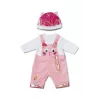 Poppenkledingset ZAPF BABY born Romper met muts voor 43 cm poppen, meerkleurig, opvouwbaar, vanaf 3 jaar