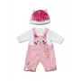 Poppenkledingset ZAPF BABY born Romper met muts voor 43 cm poppen, meerkleurig, opvouwbaar, vanaf 3 jaar