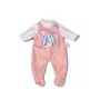 Poppenromper ZAPF BABY born Romper Apricot voor 36 cm poppen, stof, meerkleurig, opvouwbaar, leeftijd 1+