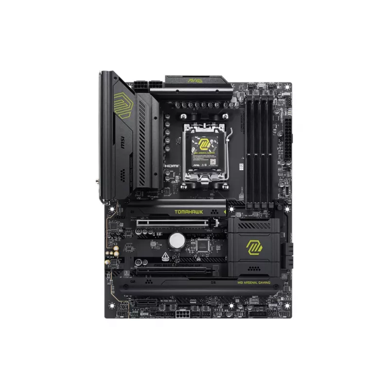 Moederbord MSI MAG B850 TOMAHAWK WIFI, AMD B850, Socket AM5, ATX, DDR5, 4× DIMM, tot 256 GB, 5 GbE, Wi‑Fi 7