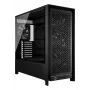 PC-miditower-behuizing CORSAIR FRAME 5000D RS — zwart, ATX/EATX-ondersteuning, 3x 140-mm-frontventilatoren, gehard glas, 250×556×542 mm
