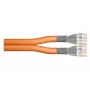 DIGITUS installatiekabel - Cat 7 - S/FTP - AWG 23/1 - duplex - 100 m - oranje