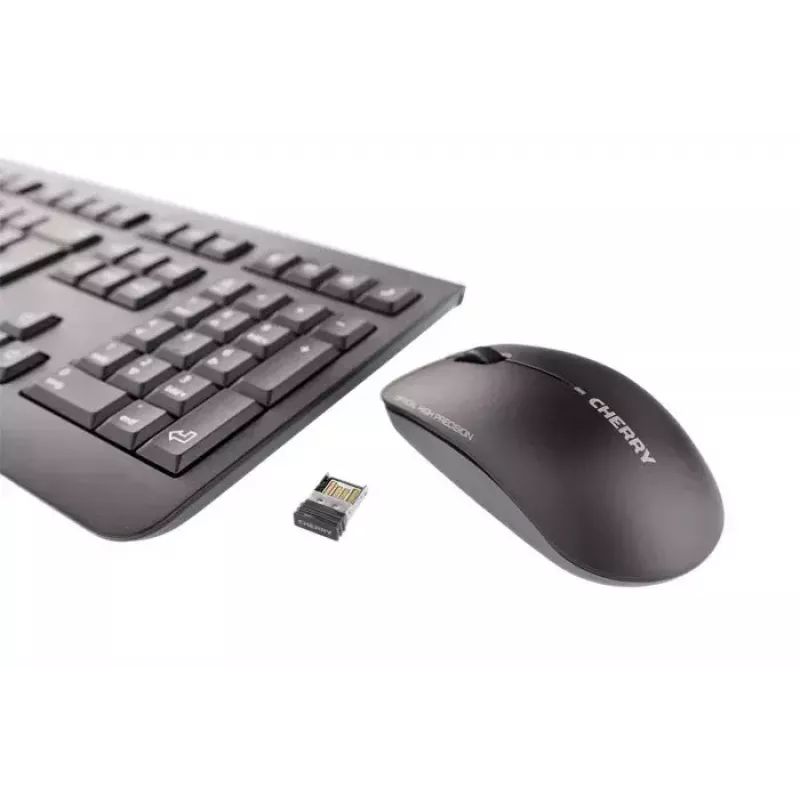 CHERRY DW 3000 toetsenbord muis inbegrepen universeel RF draadloos AZERTY Frans zwart