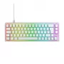 CHERRY XTRFY K5V2 RGB compact bedraad mechanisch 65%-gamingtoetsenbord, CHERRY MX2A Red, Duitse QWERTZ-indeling, wit