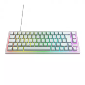 CHERRY K5V2 compact toetsenbord gaming USB QWERTZ Duits wit 68 toetsen RGB LED