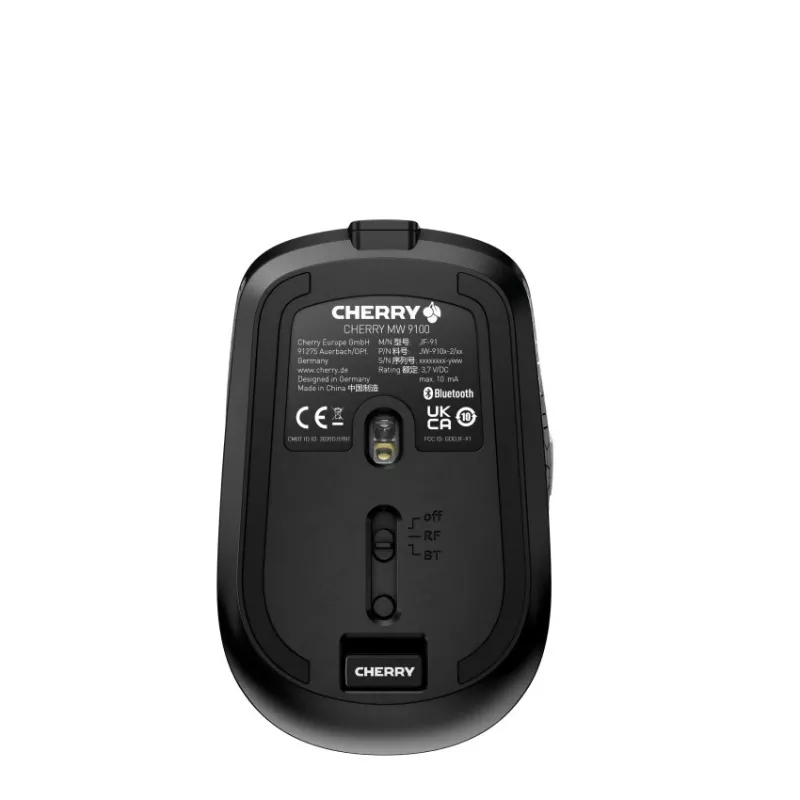 CHERRY MW 9100 muis kantoor dubbelhandig RF draadloos + Bluetooth 2400 DPI