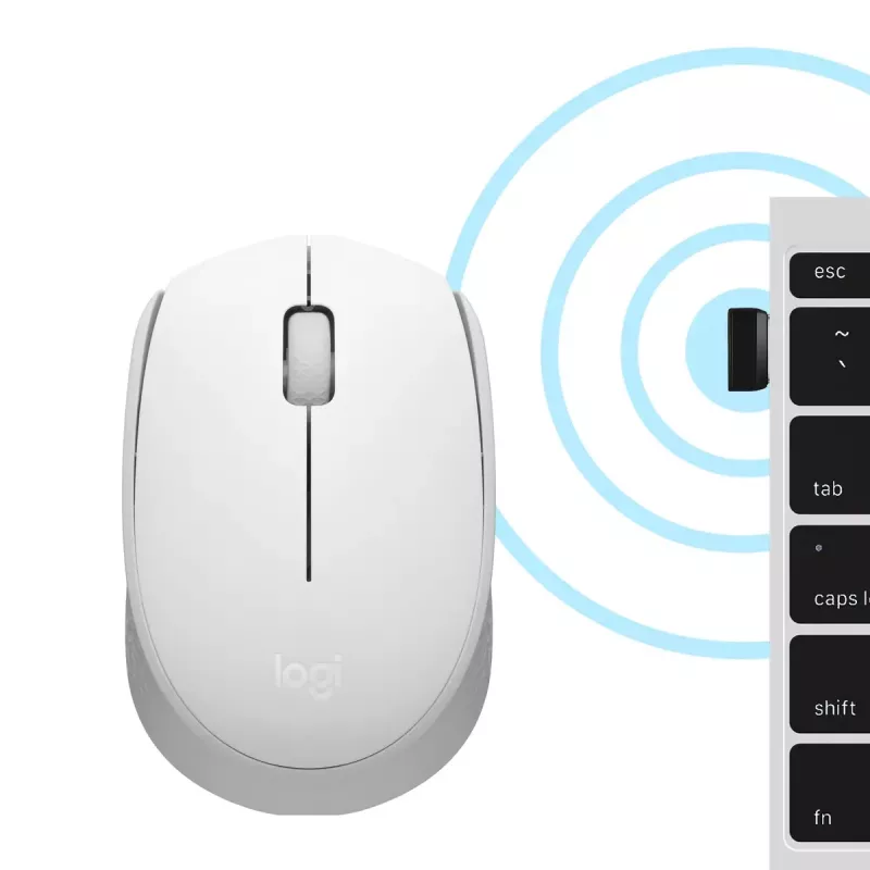 LOGITECH M171 draadloze muis off white Emea