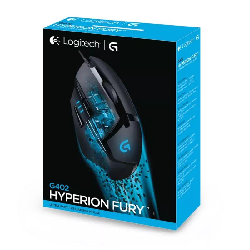 LOGITECH G402 FPS gaming-muis USB Hyperion Fury - EWR2