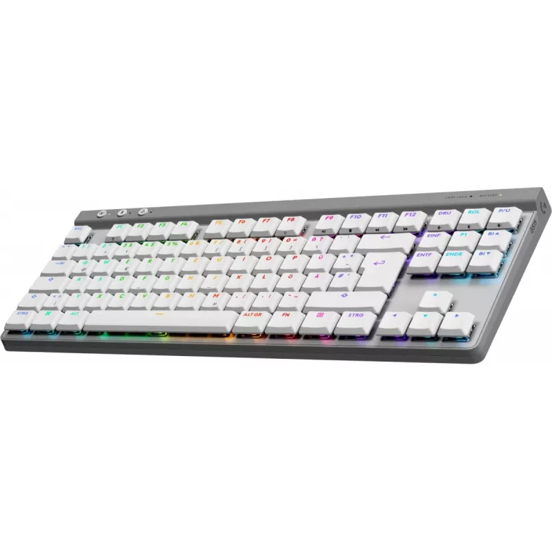 Logitech G515 LIGHTSPEED TKL draadloos gamingtoetsenbord, QWERTZ Duits, wit