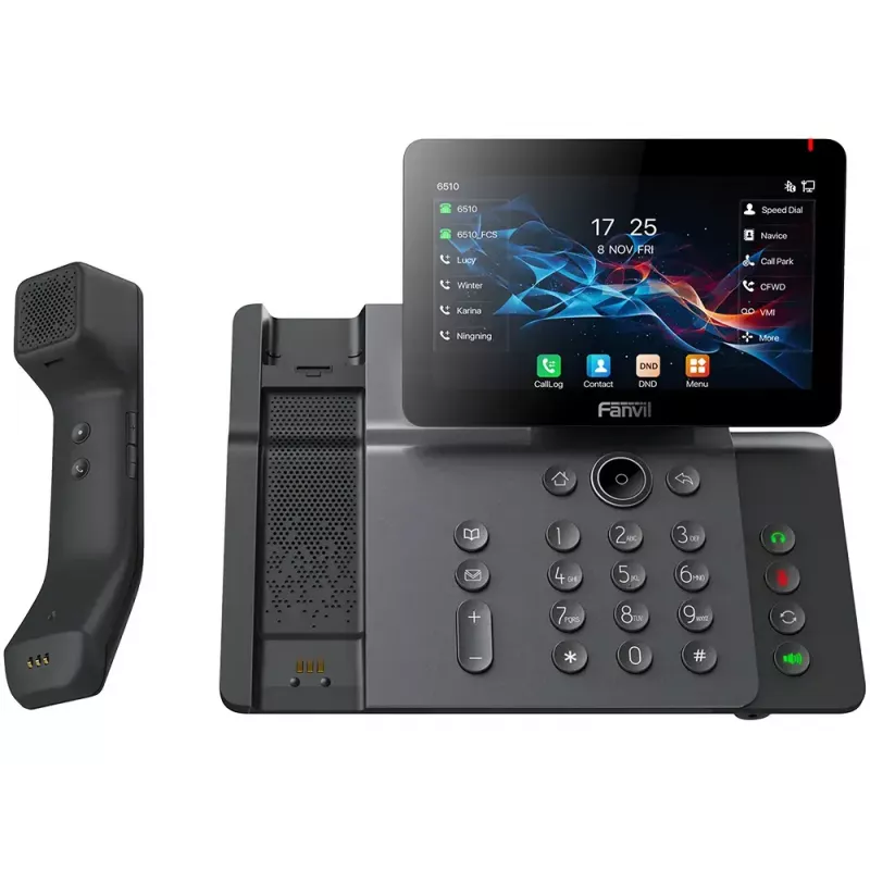Fanvil V66 Pro IP-telefoon, SIP, PoE, Gigabit, USB, Bluetooth, Wi-Fi, Bluetooth-hoorn