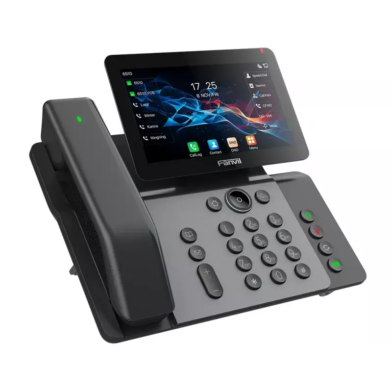Fanvil V66 Pro IP-telefoon, SIP, PoE, Gigabit, USB, Bluetooth, Wi-Fi, Bluetooth-hoorn