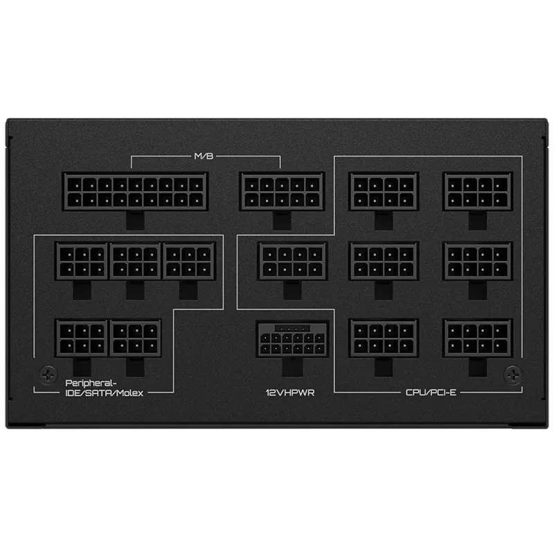 GIGABYTE UD1300GM PG5 voeding 1300 W 20+4 pin ATX ATX zwart