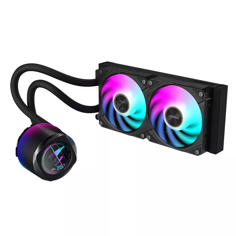 All-in-one-vloeistofkoeler GIGABYTE AORUS WATERFORCE X II 240 2x120mm ARGB-ventilator