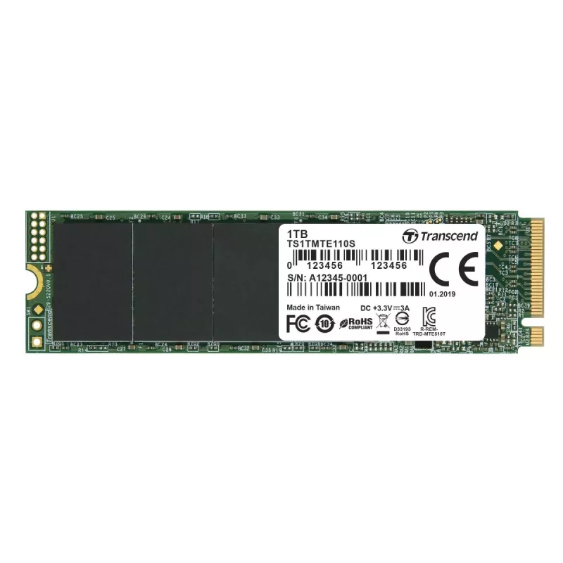 TRANSCEND SSD 110s 1TB M.2 2280 NVMe PCI-E GEN3 x4 dubbelzijdig