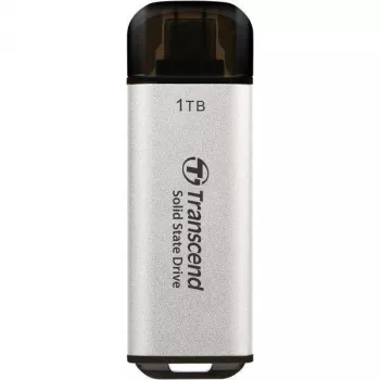 TRANSCEND Esd300s - 1TB draagbare SSD - USB Type-C - 3D-NAND-Flash - zilver