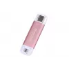 TRANSCEND Esd310p - 2TB draagbare SSD - USB Type-A / USB Type-C - roze