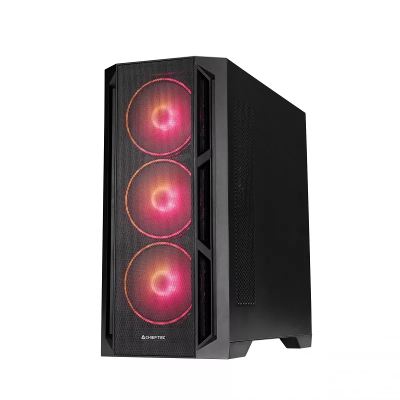 Chieftec pc-behuizing GA-01B-L-OP APEX LUMO midi tower zwart