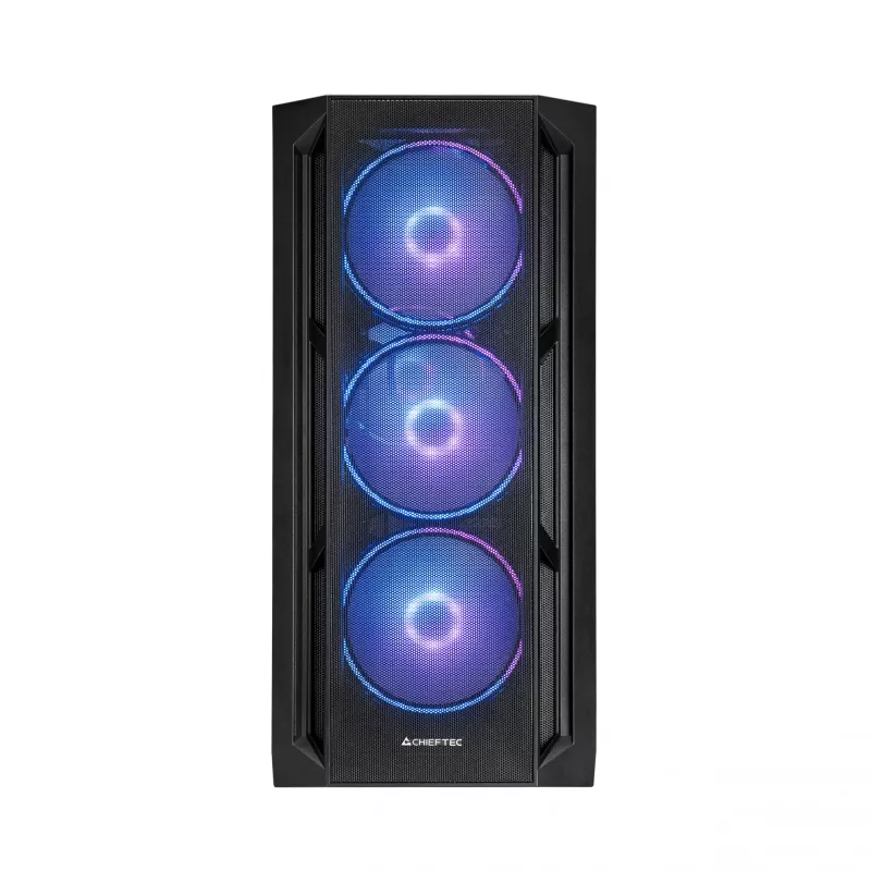 Chieftec pc-behuizing GA-01B-L-OP APEX LUMO midi tower zwart
