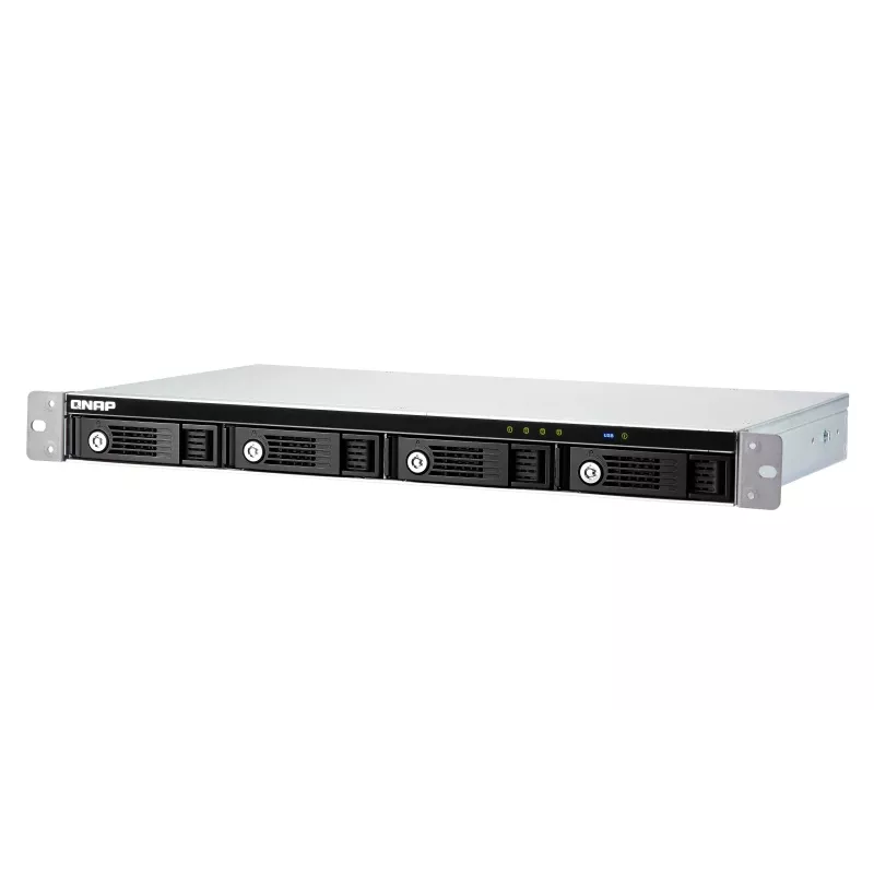 QNAP 4-bay 1U 12 short-depth rackmount 3,5