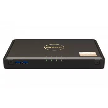 QNAP TBS-464 NAS desktop Intel® Celeron® N5105 8 GB DDR4 0 TB QNAP Turbo System zwart