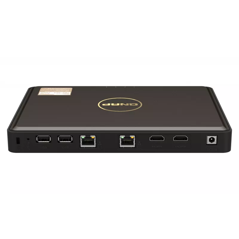 QNAP TBS-464 NAS desktop Intel® Celeron® N5105 8 GB DDR4 0 TB QNAP Turbo System zwart