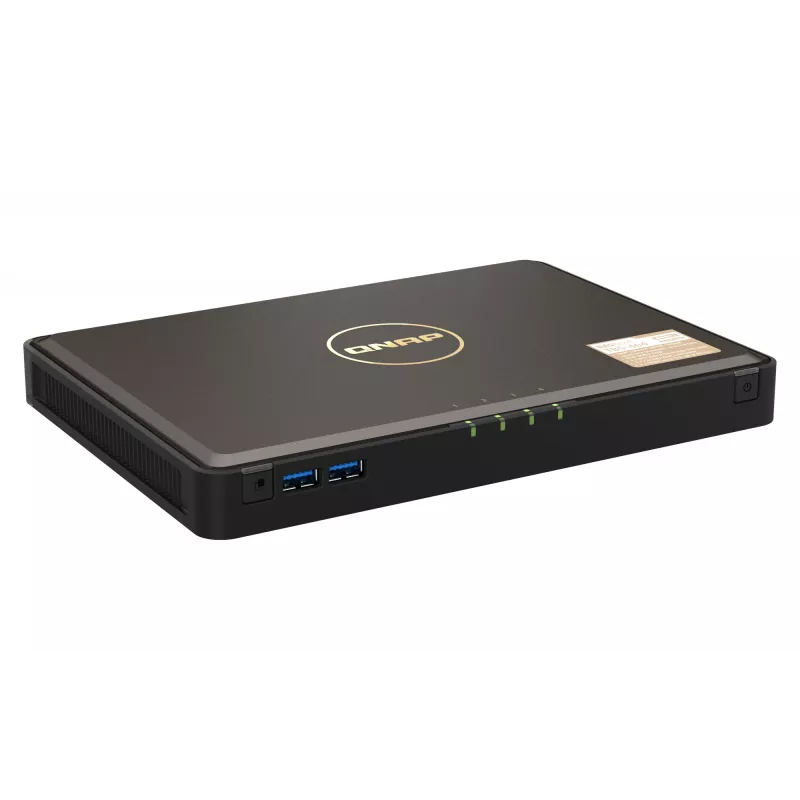 QNAP TBS-464 NAS desktop Intel® Celeron® N5105 8 GB DDR4 0 TB QNAP Turbo System zwart
