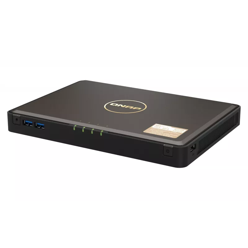QNAP TBS-464 NAS desktop Intel® Celeron® N5105 8 GB DDR4 0 TB QNAP Turbo System zwart