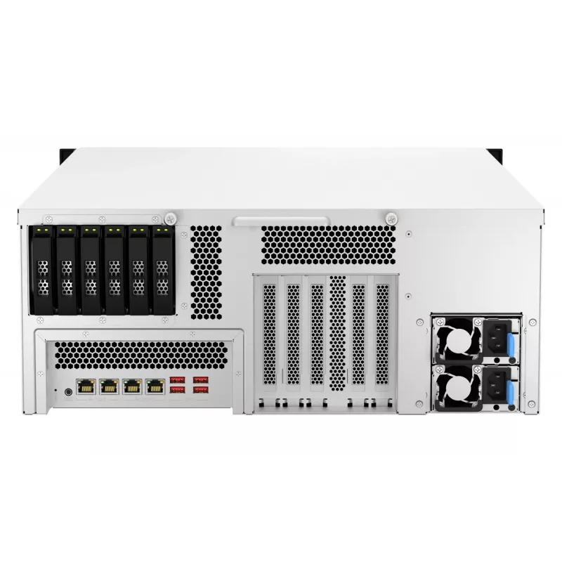 QNAP TS-H3087XU-RP NAS rack (4U) Intel Xeon E E-2378 64 GB DDR4 0 TB QuTS hero Black, wit